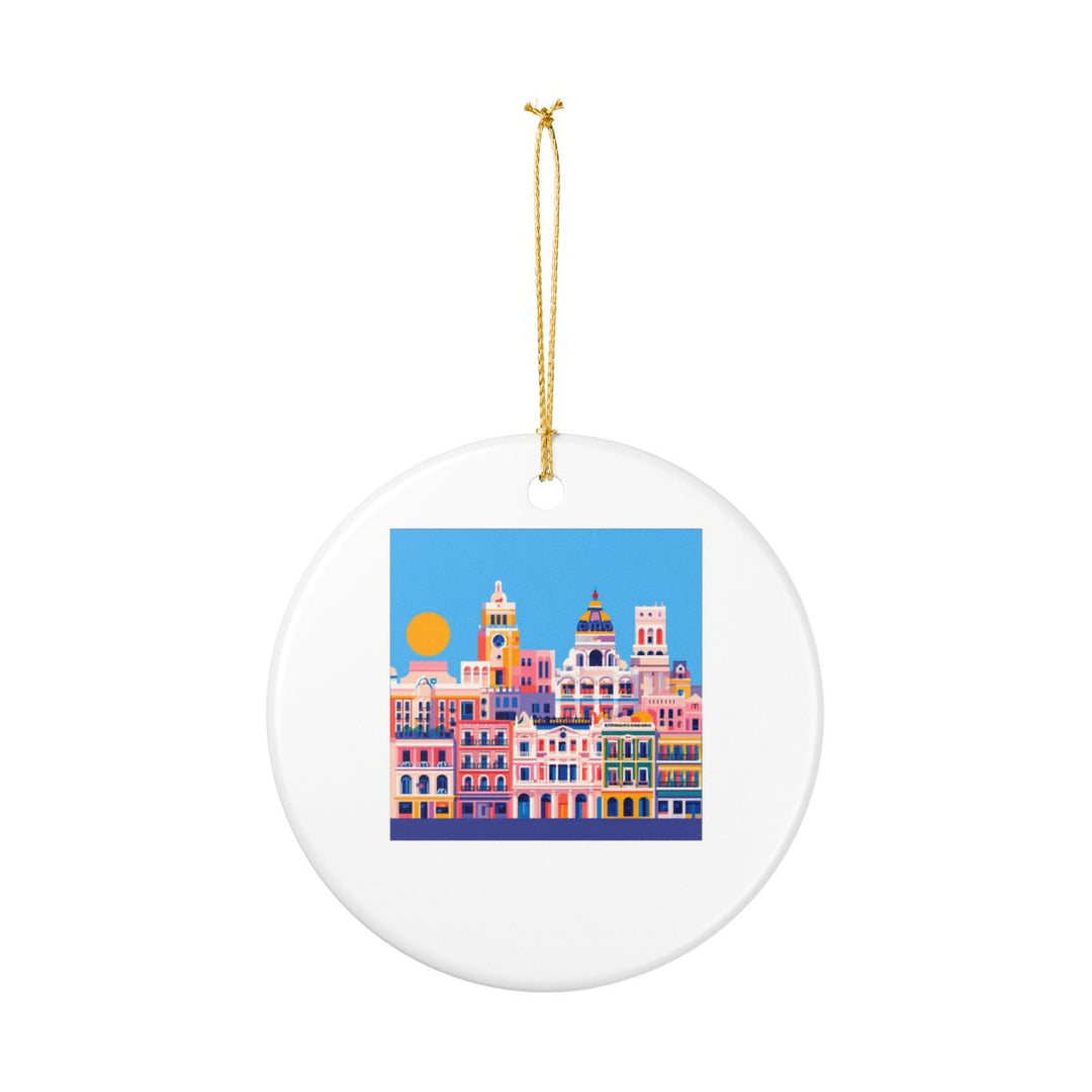 Madrid Spain Ornament: Unique Madrid Souvenir, Madrid Spain Xmas Decor, and Authentic Madrid Gift