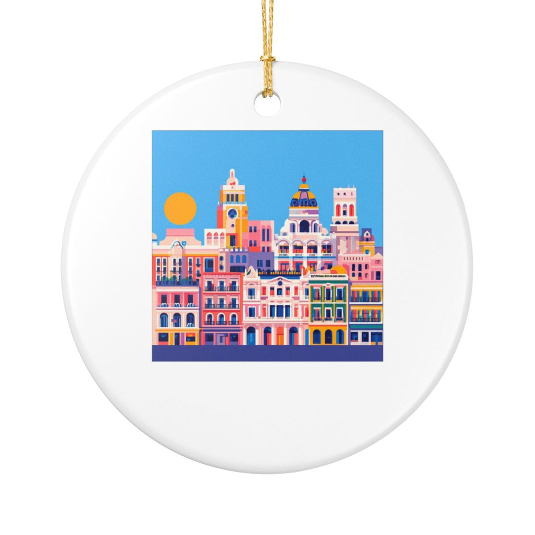 Madrid Spain Ornament: Unique Madrid Souvenir, Madrid Spain Xmas Decor, and Authentic Madrid Gift