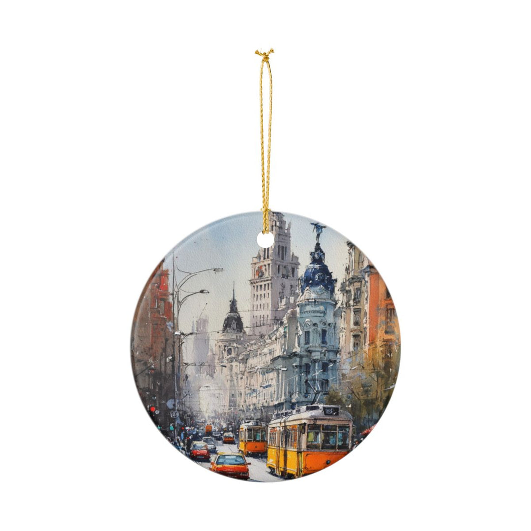 Madrid Spain Ornament: Unique Madrid Souvenir, Madrid Spain Xmas Decor, and Authentic Madrid Gift