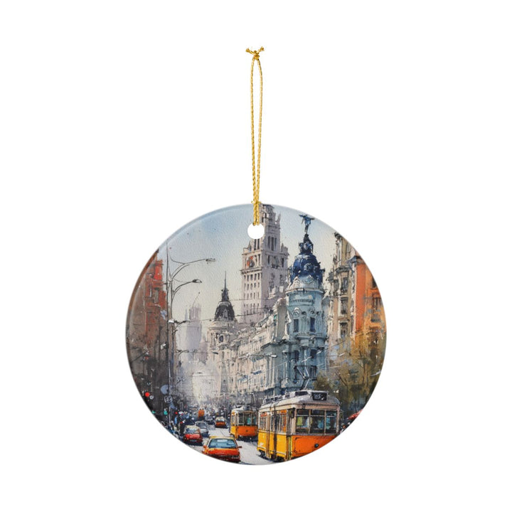 Madrid Spain Ornament: Unique Madrid Souvenir, Madrid Spain Xmas Decor, and Authentic Madrid Gift