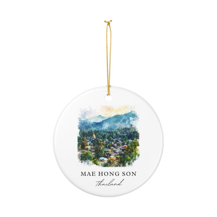 Mae Hong Son Thailand Ornament: Unique Mae Hong Son Souvenir, Mae Hong Son Thailand Xmas Decor, and Authentic Mae Hong Son Gift