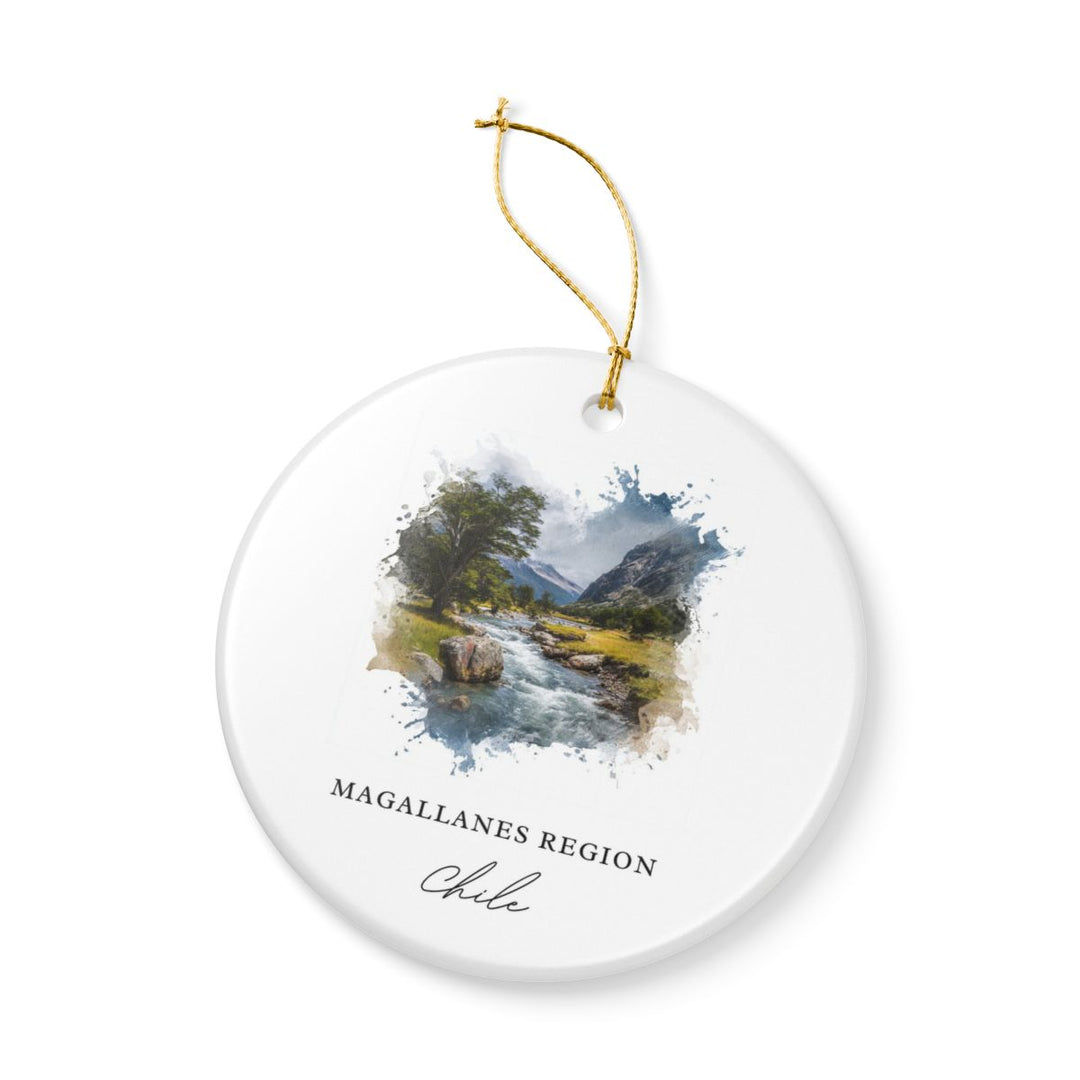 Magallanes Region Chile Ornament: Unique Magallanes Region Souvenir, Magallanes Region Chile Xmas Decor, and Authentic Magallanes Region Gift