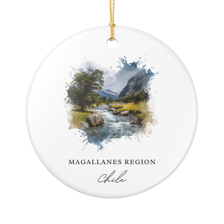 Magallanes Region Chile Ornament: Unique Magallanes Region Souvenir, Magallanes Region Chile Xmas Decor, and Authentic Magallanes Region Gift