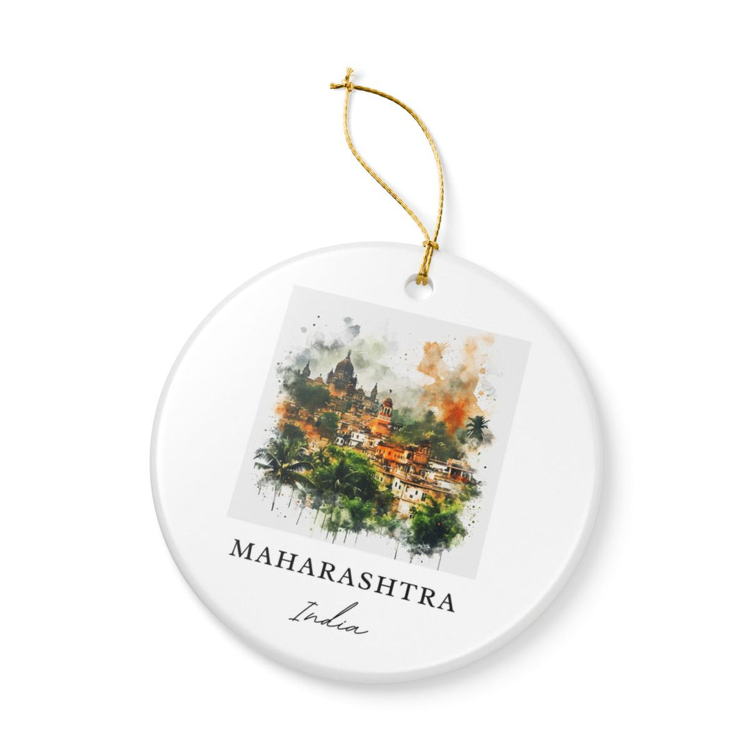 Maharashtra India Ornament: Unique Maharashtra Souvenir, Maharashtra India Xmas Decor, and Authentic Maharashtra Gift