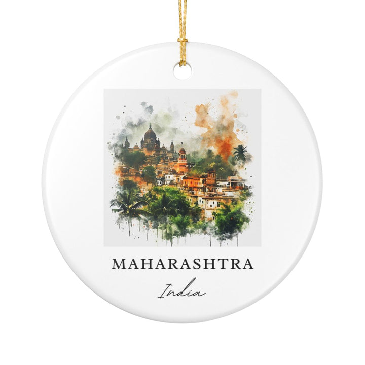 Maharashtra India Ornament: Unique Maharashtra Souvenir, Maharashtra India Xmas Decor, and Authentic Maharashtra Gift