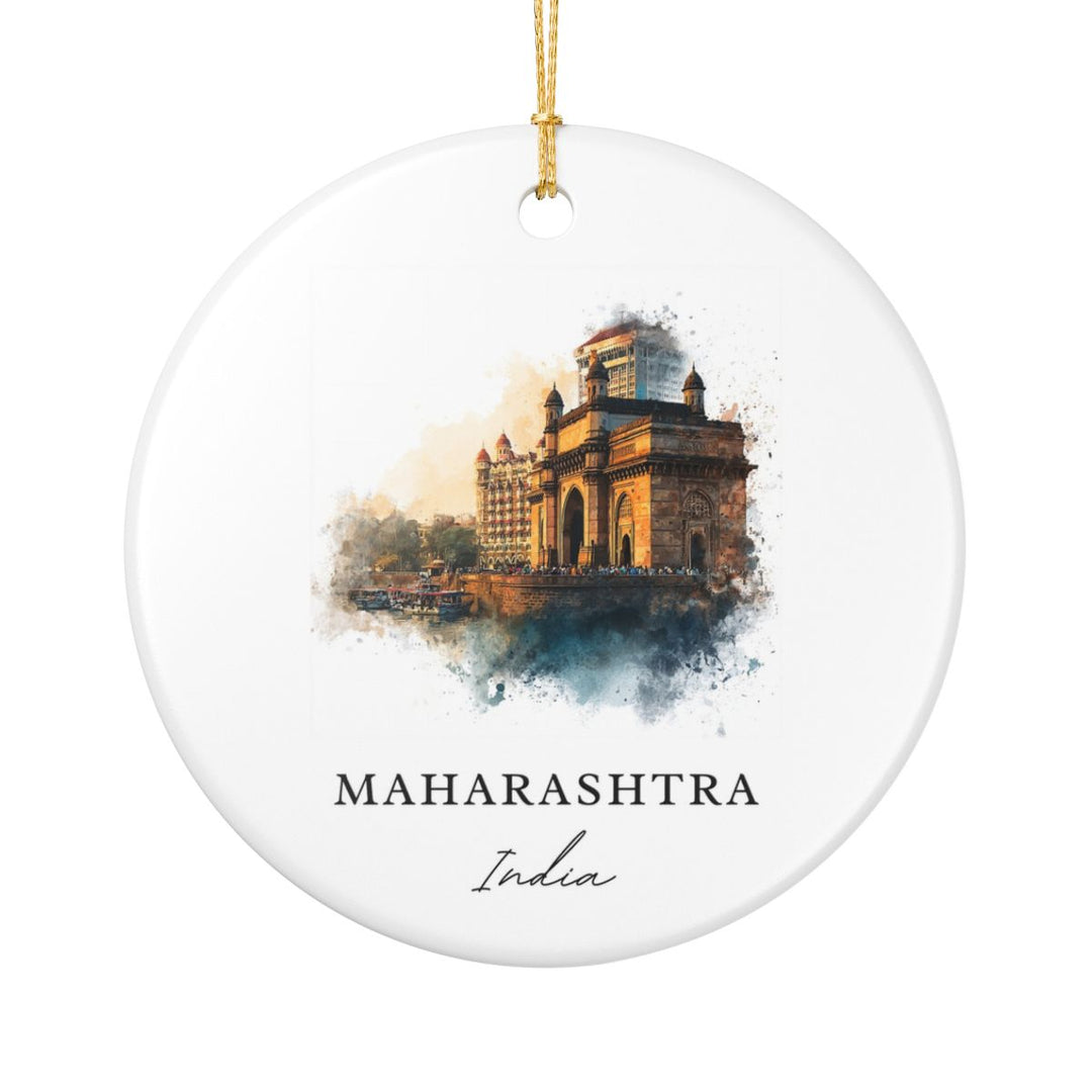 Maharashtra State OR City India Ornament: Unique Maharashtra State OR City Souvenir, Maharashtra State OR City India Xmas Decor