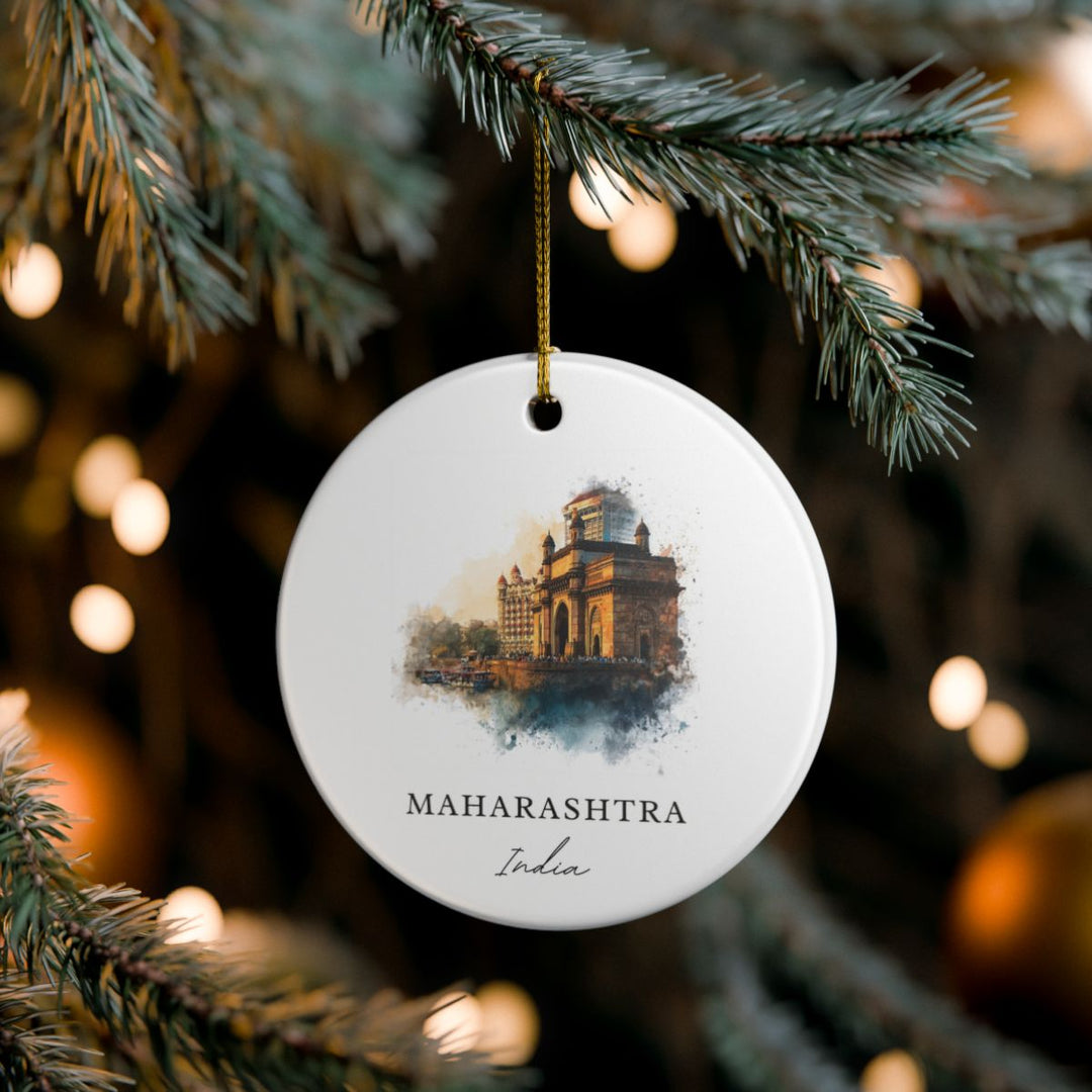 Maharashtra State OR City India Ornament: Unique Maharashtra State OR City Souvenir, Maharashtra State OR City India Xmas Decor