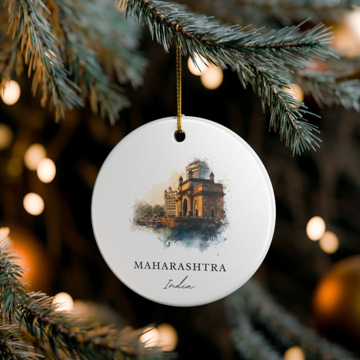 Maharashtra State OR City India Ornament: Unique Maharashtra State OR City Souvenir, Maharashtra State OR City India Xmas Decor