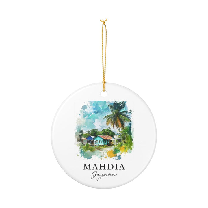 Mahdia Guyana Ornament: Unique Mahdia Guyana Souvenir, Mahdia Guyana Xmas Decor, and Authentic Mahdia Guyana Gift
