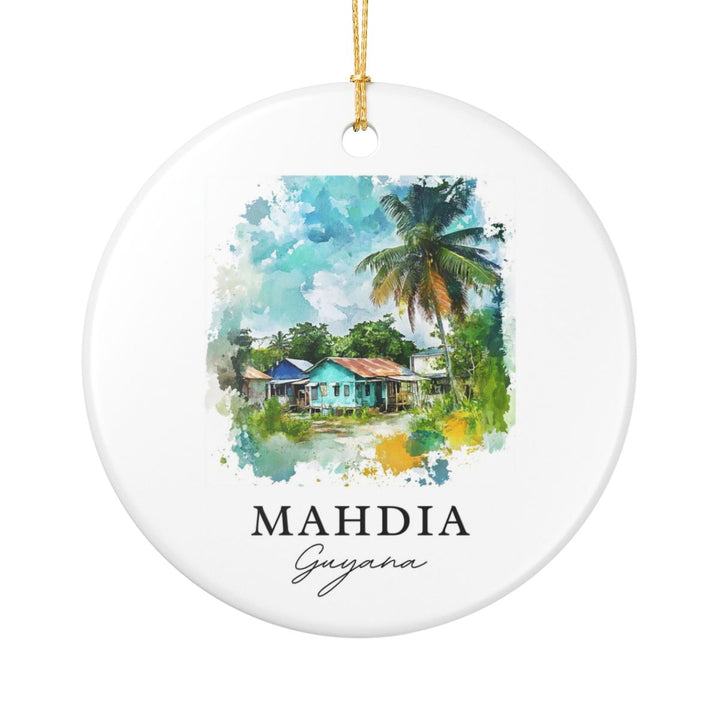 Mahdia Guyana Ornament: Unique Mahdia Guyana Souvenir, Mahdia Guyana Xmas Decor, and Authentic Mahdia Guyana Gift