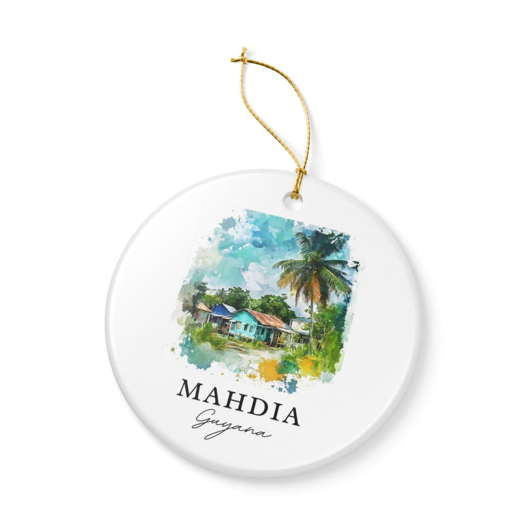 Mahdia Guyana Ornament: Unique Mahdia Guyana Souvenir, Mahdia Guyana Xmas Decor, and Authentic Mahdia Guyana Gift