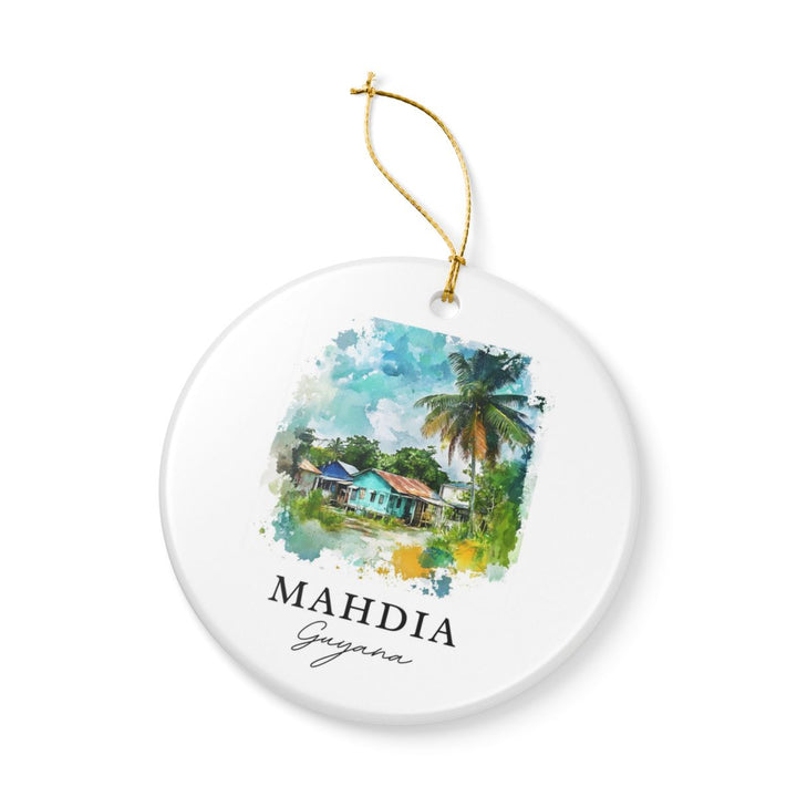 Mahdia Guyana Ornament: Unique Mahdia Guyana Souvenir, Mahdia Guyana Xmas Decor, and Authentic Mahdia Guyana Gift