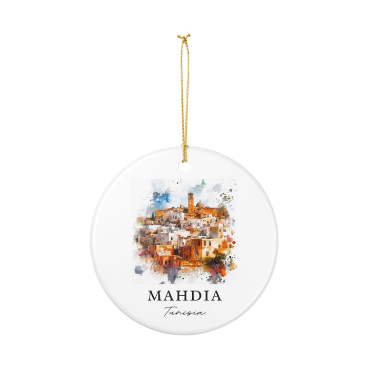 Mahdia Tunisia Ornament: Unique Mahdia Tunisia Souvenir, Mahdia Tunisia Xmas Decor, and Authentic Mahdia Tunisia Gift