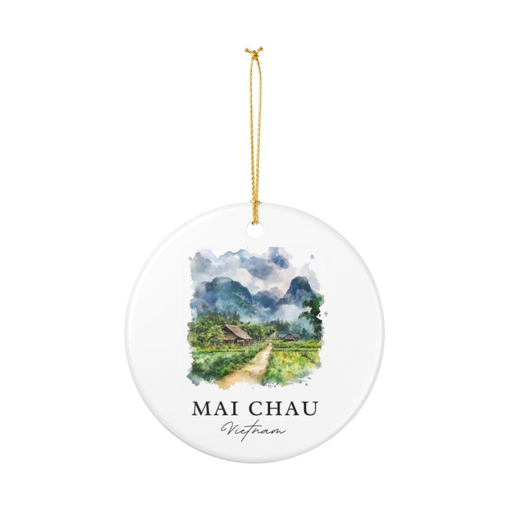 Mai Chau Vietnam Ornament: Unique Mai Chau Souvenir, Mai Chau Vietnam Xmas Decor, and Authentic Mai Chau Gift
