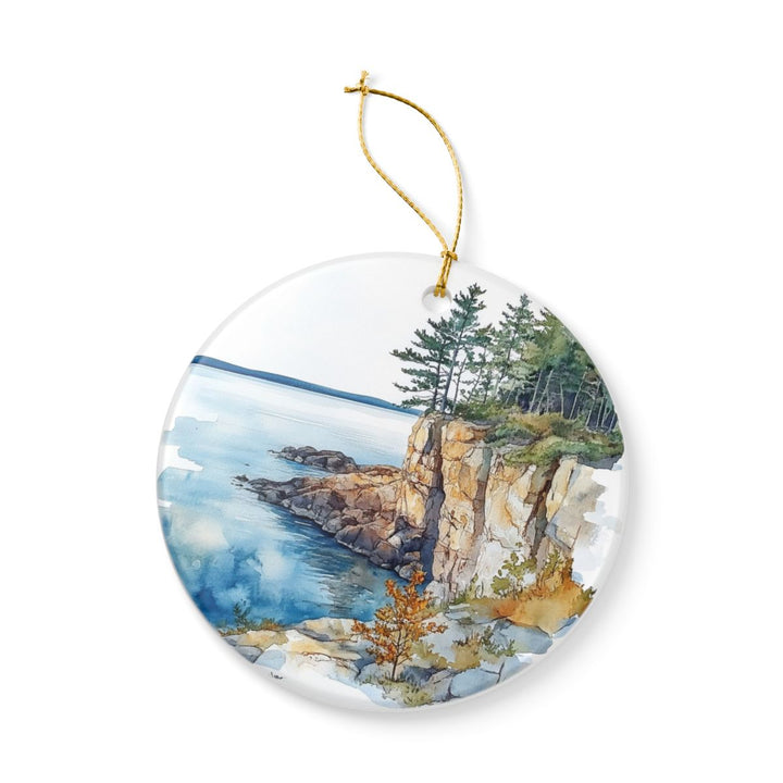 Maiden Cliff Maine Ornament: Unique Maiden Cliff Souvenir, Maiden Cliff Maine Xmas Decor, and Authentic Maiden Cliff Gift