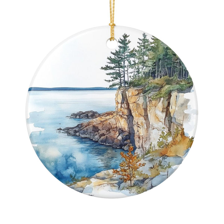 Maiden Cliff Maine Ornament: Unique Maiden Cliff Souvenir, Maiden Cliff Maine Xmas Decor, and Authentic Maiden Cliff Gift