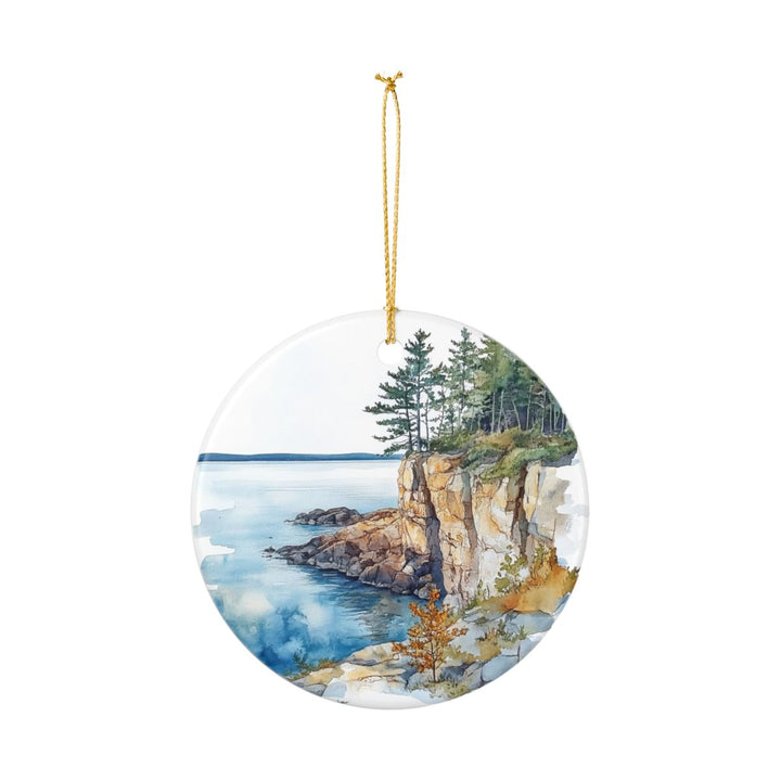 Maiden Cliff Maine Ornament: Unique Maiden Cliff Souvenir, Maiden Cliff Maine Xmas Decor, and Authentic Maiden Cliff Gift
