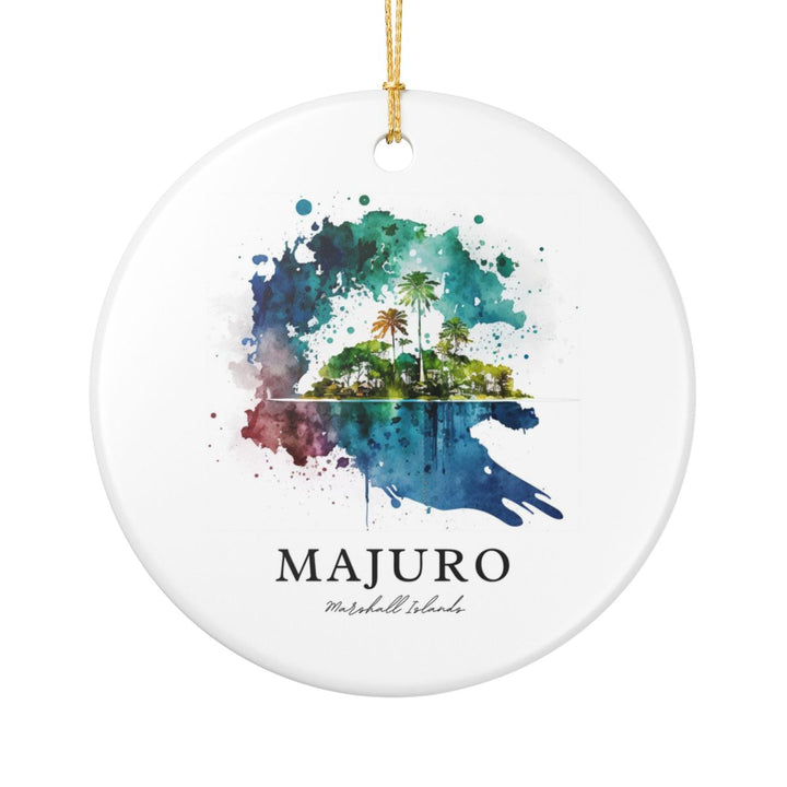 Majuro Marshall Islands Ornament: Unique Majuro Marshall Islands Souvenir, Majuro Marshall Islands Xmas Decor