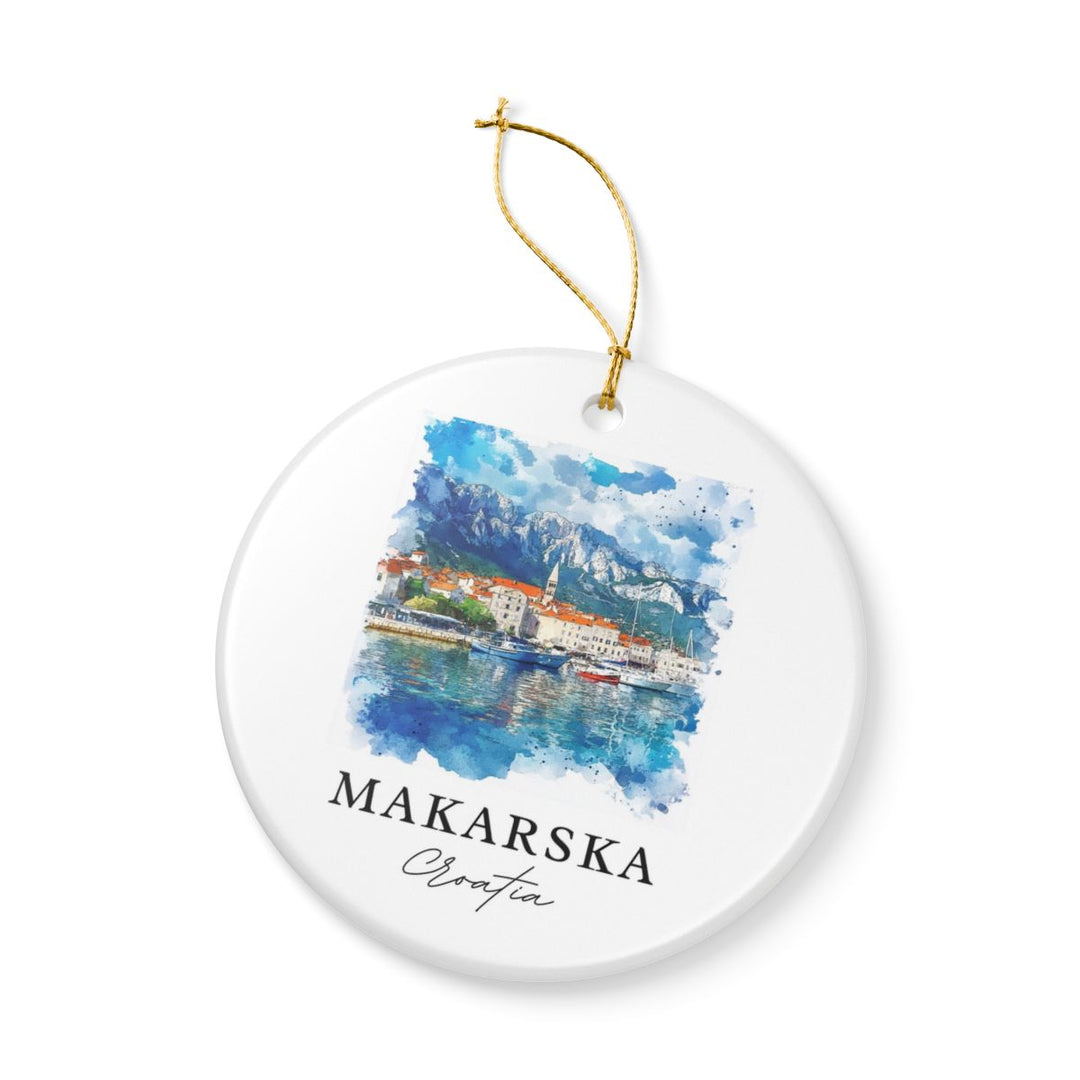 Makarska Croatia Ornament: Unique Makarska Souvenir, Makarska Croatia Xmas Decor, and Authentic Makarska Gift