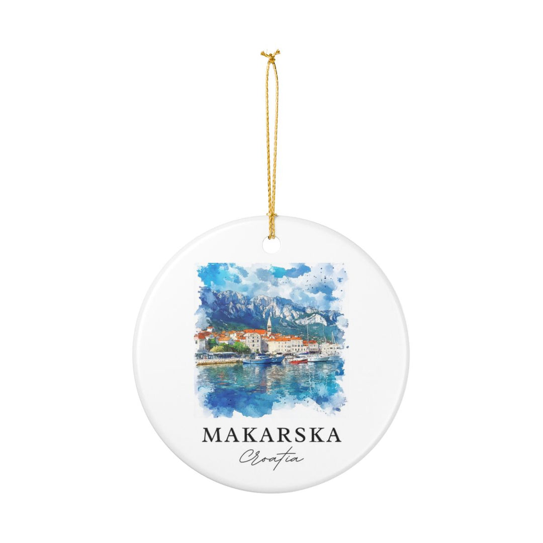 Makarska Croatia Ornament: Unique Makarska Souvenir, Makarska Croatia Xmas Decor, and Authentic Makarska Gift