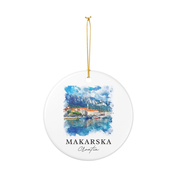 Makarska Croatia Ornament: Unique Makarska Souvenir, Makarska Croatia Xmas Decor, and Authentic Makarska Gift
