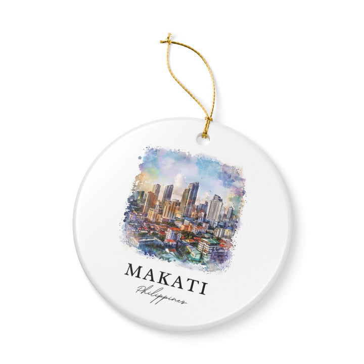 Makati Philippines Ornament: Unique Makati Souvenir, Makati Philippines Xmas Decor, and Authentic Makati Gift