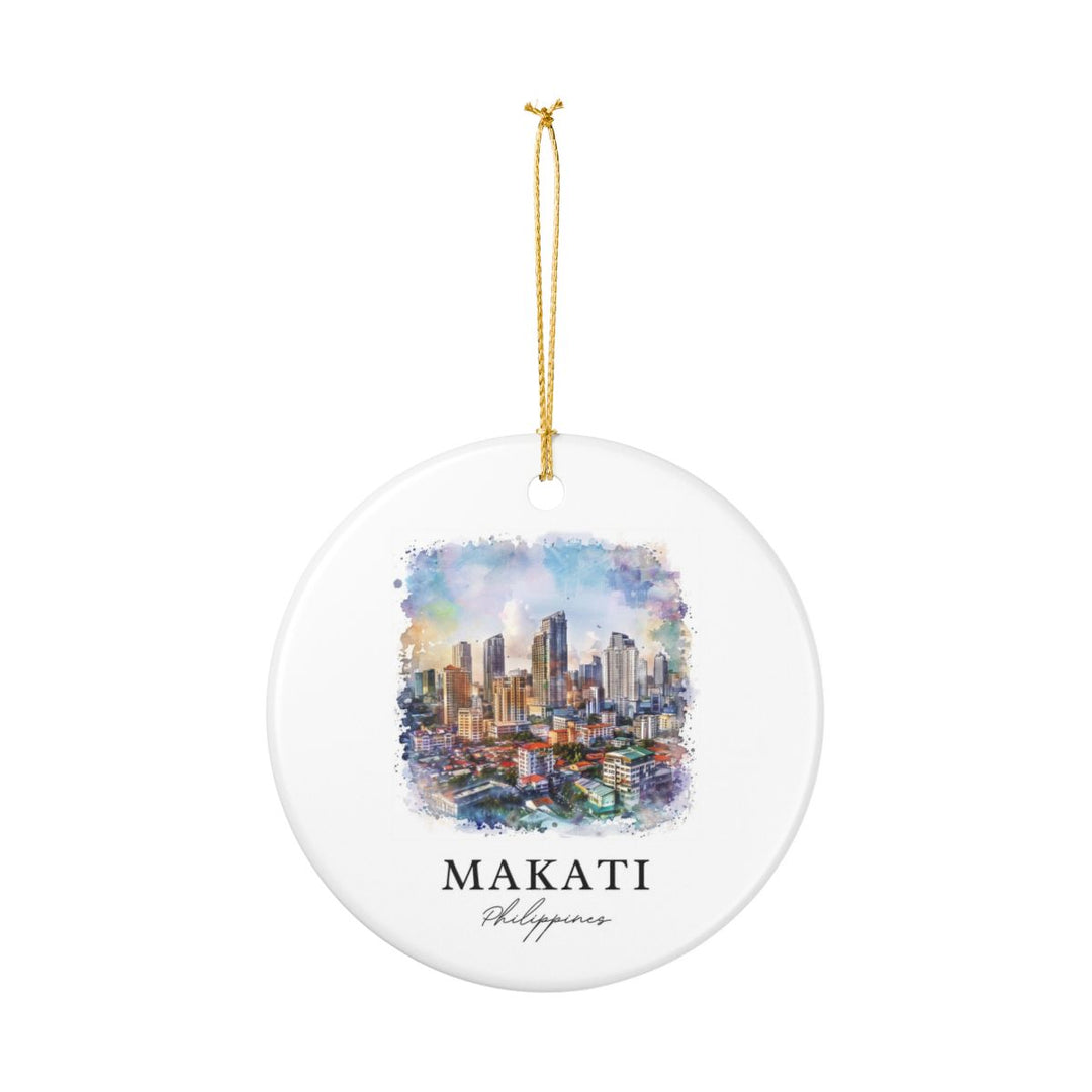 Makati Philippines Ornament: Unique Makati Souvenir, Makati Philippines Xmas Decor, and Authentic Makati Gift