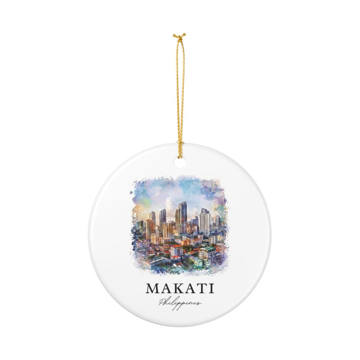 Makati Philippines Ornament: Unique Makati Souvenir, Makati Philippines Xmas Decor, and Authentic Makati Gift