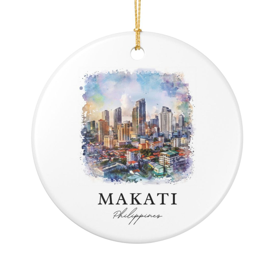Makati Philippines Ornament: Unique Makati Souvenir, Makati Philippines Xmas Decor, and Authentic Makati Gift