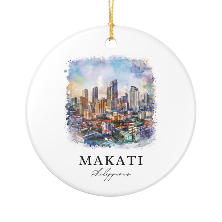 Makati Philippines Ornament: Unique Makati Souvenir, Makati Philippines Xmas Decor, and Authentic Makati Gift