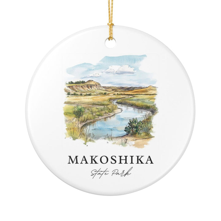 Makoshika State Park USA Ornament: Unique Makoshika State Park Souvenir, Makoshika State Park USA Xmas Decor, and Authentic Makoshika State Park Gift