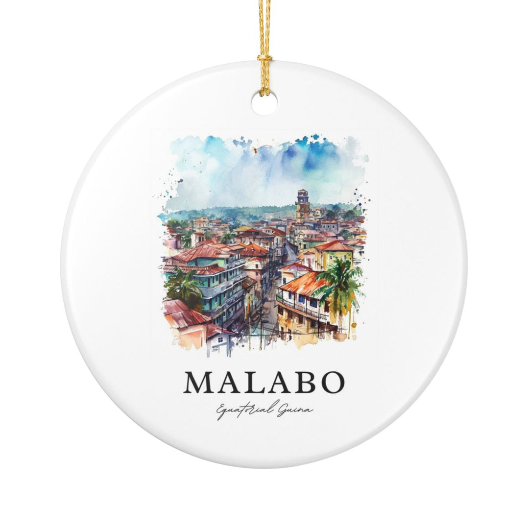 Malabo Equitorial Guina Ornament: Unique Malabo Equitorial Guina Souvenir, Malabo Equitorial Guina Xmas Decor
