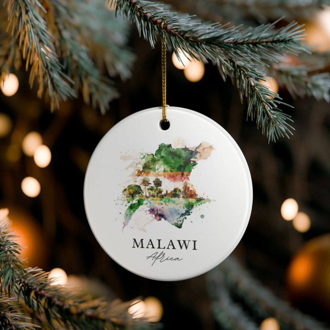 Malawi Ornament: Unique Malawi Souvenir, Malawi Xmas Decor, and Authentic Malawi Gift