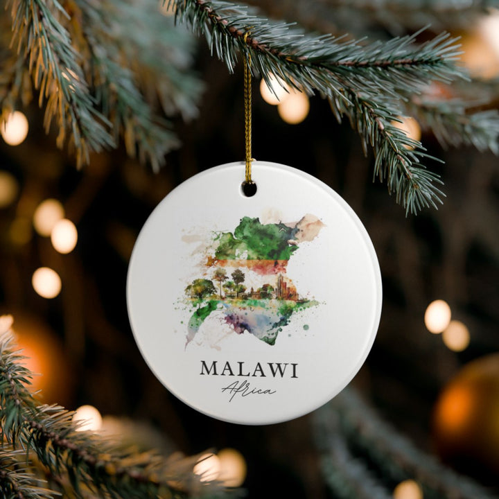 Malawi Ornament: Unique Malawi Souvenir, Malawi Xmas Decor, and Authentic Malawi Gift