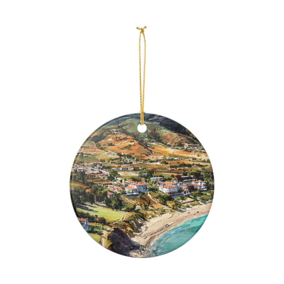 Malibu USA Ornament: Unique Malibu Souvenir, Malibu USA Xmas Decor, and Authentic Malibu Gift