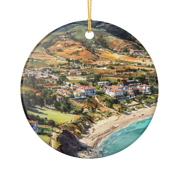 Malibu USA Ornament: Unique Malibu Souvenir, Malibu USA Xmas Decor, and Authentic Malibu Gift