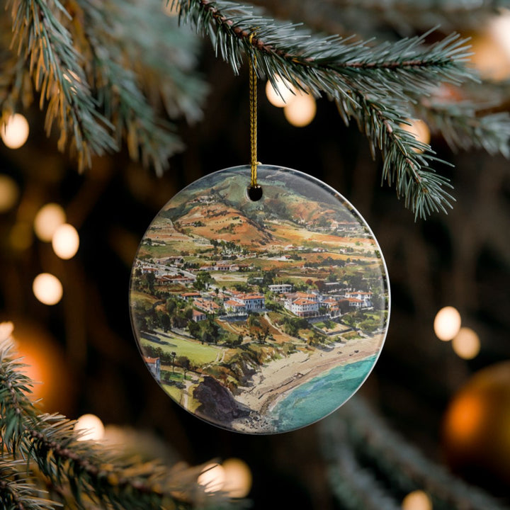Malibu USA Ornament: Unique Malibu Souvenir, Malibu USA Xmas Decor, and Authentic Malibu Gift
