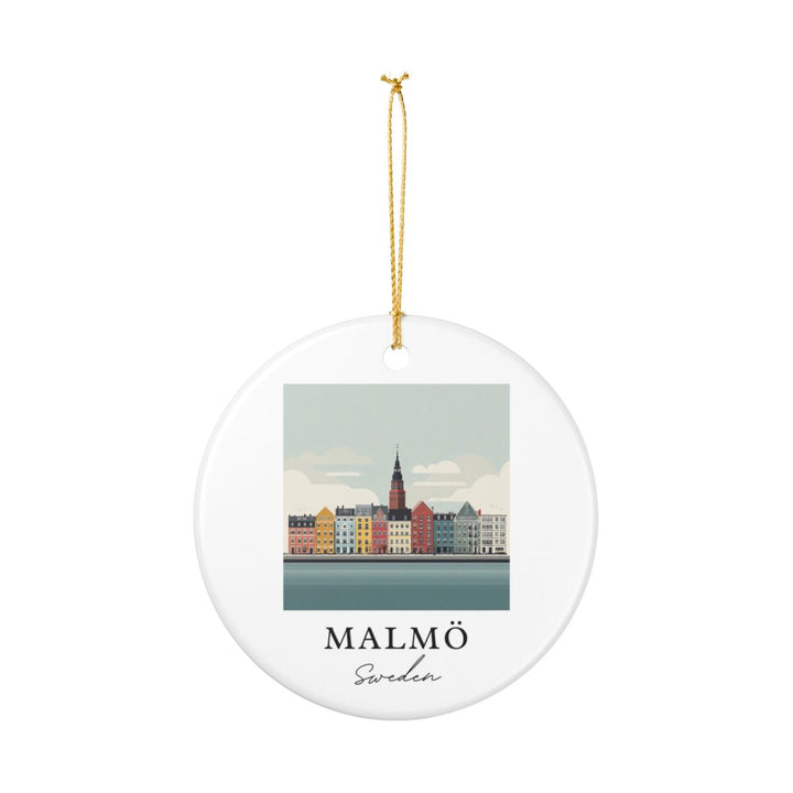 Malmo Sweden Ornament: Unique Malmo Sweden Souvenir, Malmo Sweden Xmas Decor, and Authentic Malmo Sweden Gift