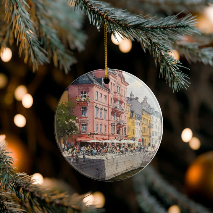 Malmo Sweden Ornament: Unique Malmo Sweden Souvenir, Malmo Sweden Xmas Decor, and Authentic Malmo Sweden Gift