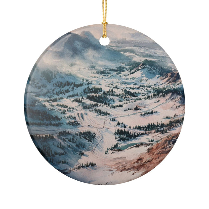 Mammoth Mountain California Ornament: Unique Mammoth Mountain Souvenir, Mammoth Mountain California Xmas Decor, and Authentic Mammoth Mountain Gift