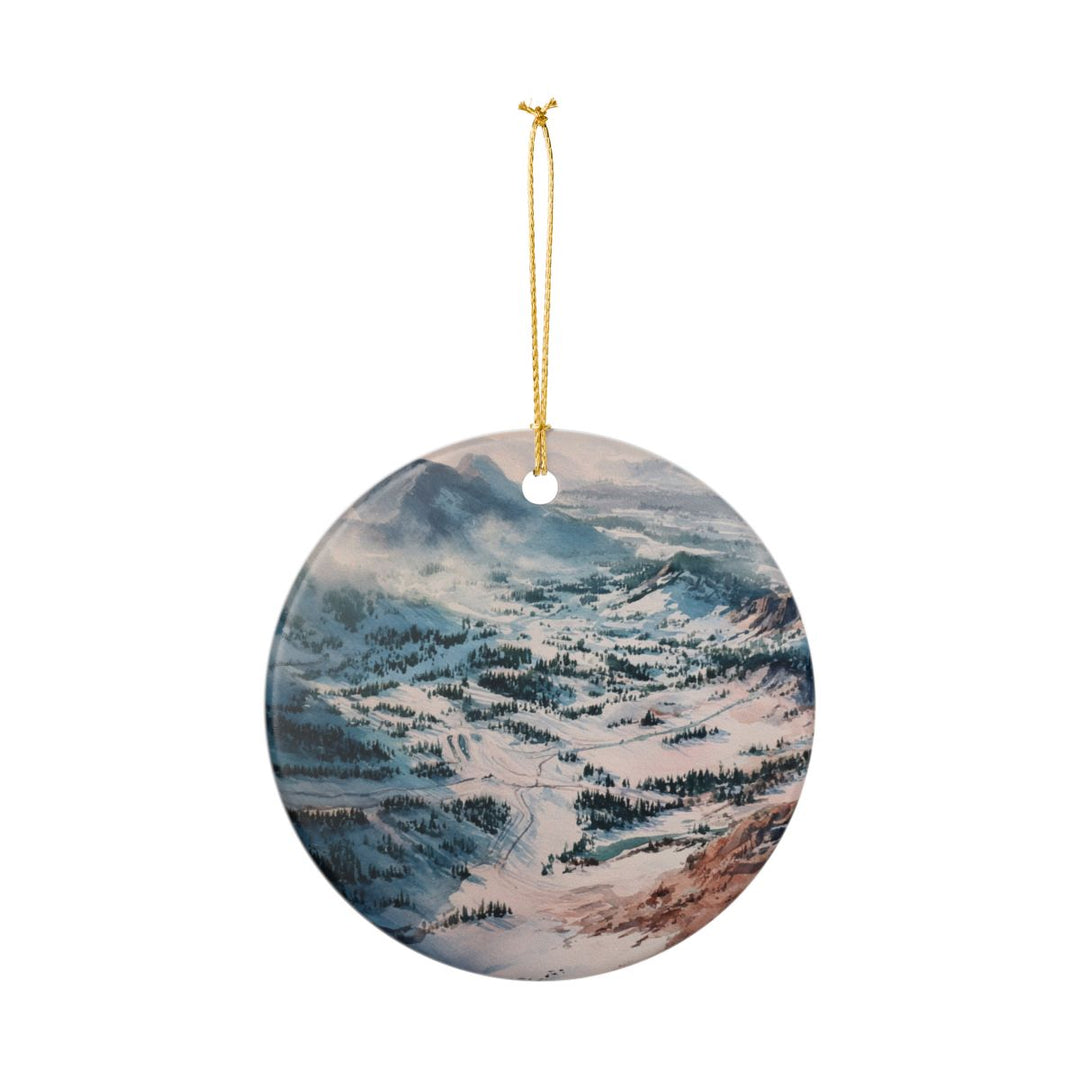 Mammoth Mountain California Ornament: Unique Mammoth Mountain Souvenir, Mammoth Mountain California Xmas Decor, and Authentic Mammoth Mountain Gift