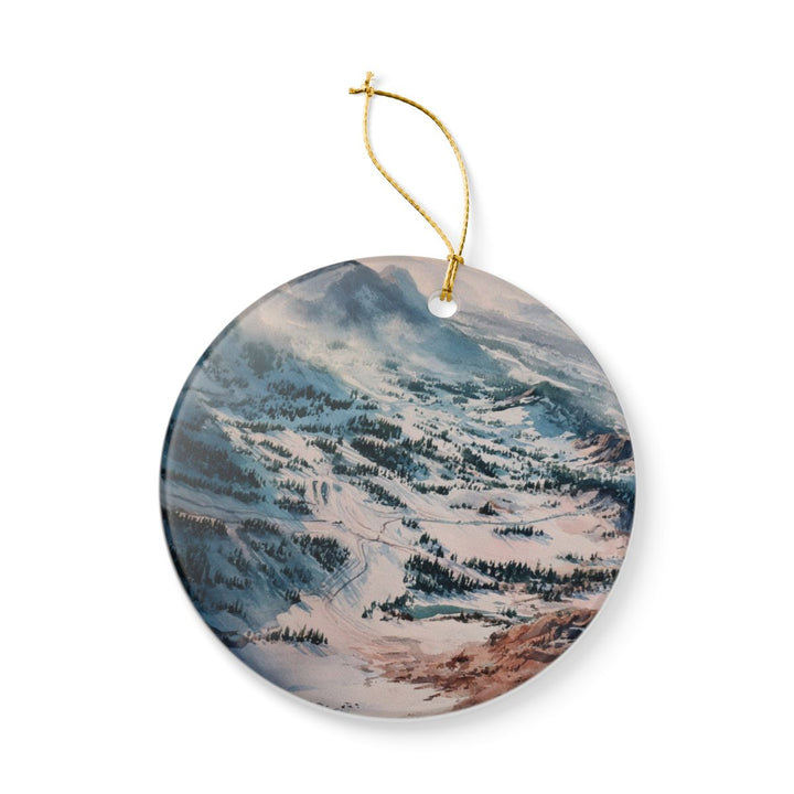 Mammoth Mountain California Ornament: Unique Mammoth Mountain Souvenir, Mammoth Mountain California Xmas Decor, and Authentic Mammoth Mountain Gift