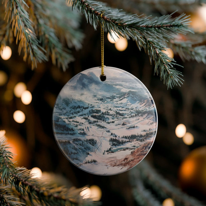 Mammoth Mountain California Ornament: Unique Mammoth Mountain Souvenir, Mammoth Mountain California Xmas Decor, and Authentic Mammoth Mountain Gift