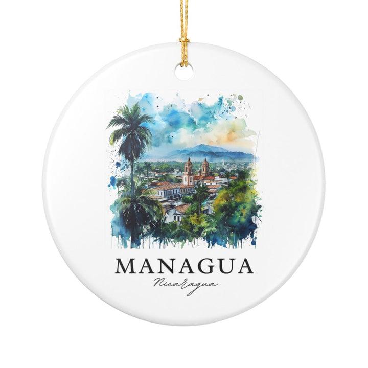 Managua Nicaragua Ornament: Unique Managua Nicaragua Souvenir, Managua Nicaragua Xmas Decor, and Authentic Managua Nicaragua Gift