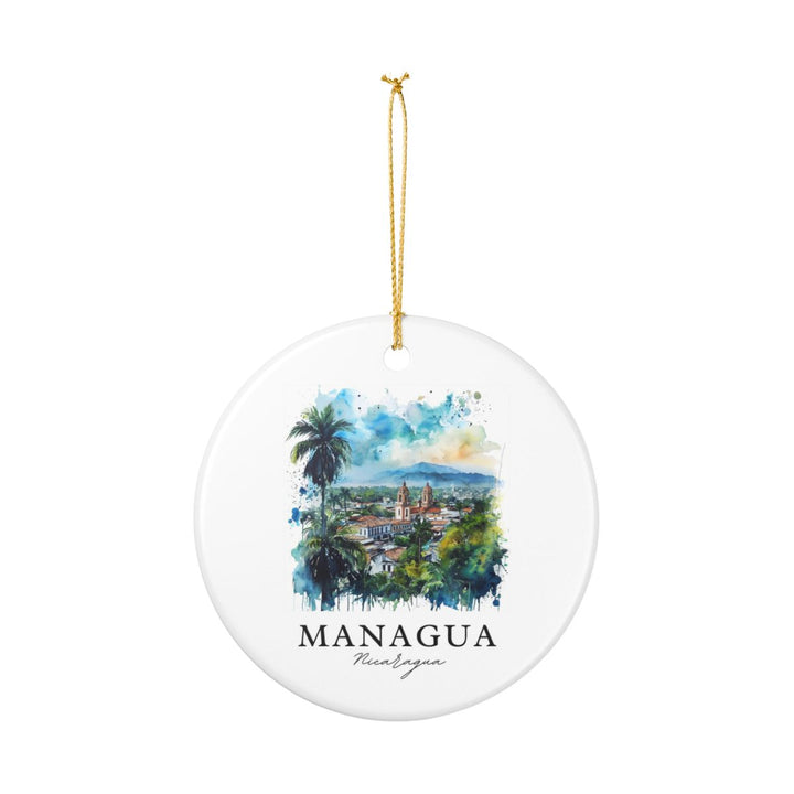 Managua Nicaragua Ornament: Unique Managua Nicaragua Souvenir, Managua Nicaragua Xmas Decor, and Authentic Managua Nicaragua Gift