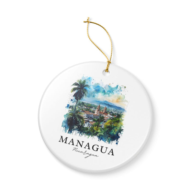 Managua Nicaragua Ornament: Unique Managua Nicaragua Souvenir, Managua Nicaragua Xmas Decor, and Authentic Managua Nicaragua Gift