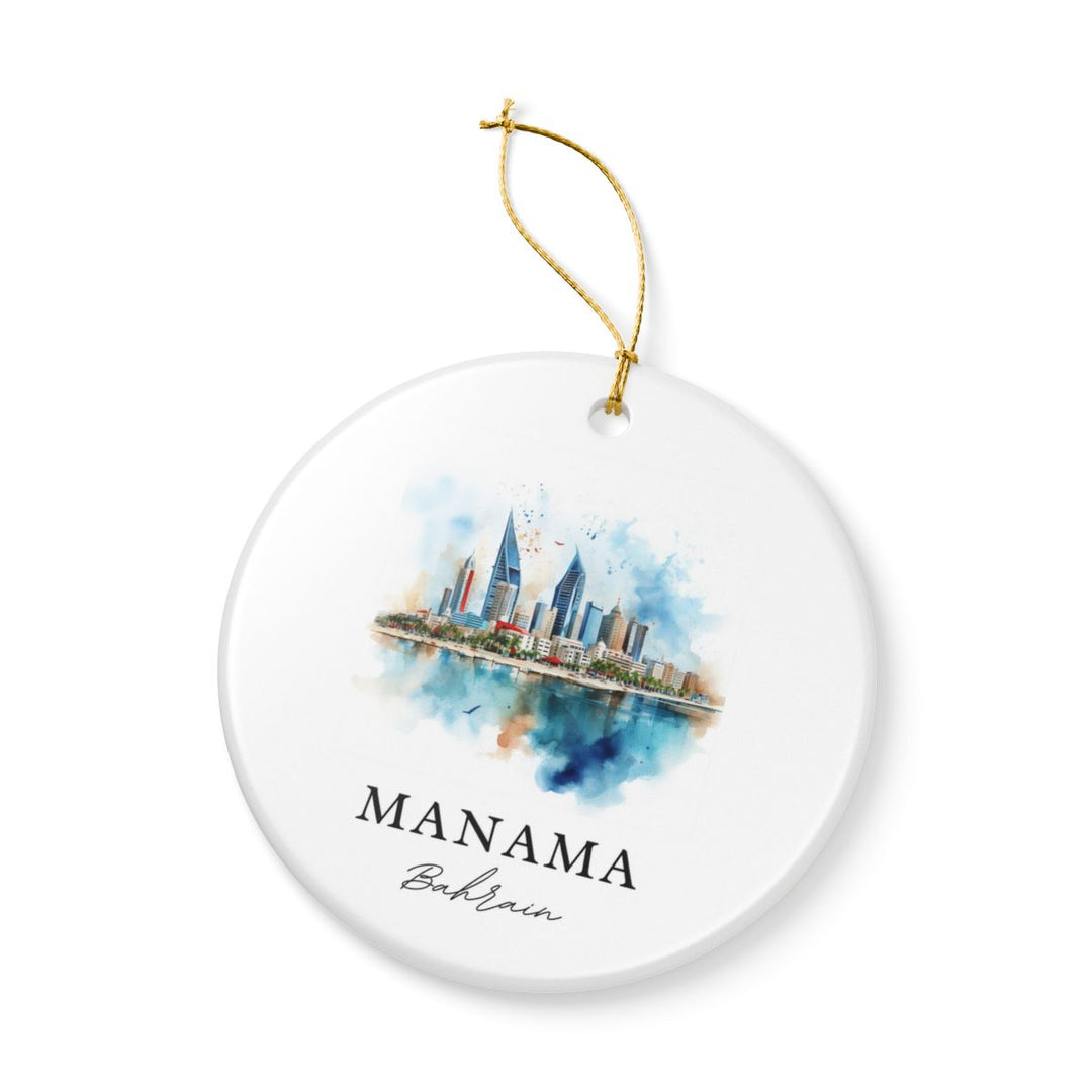 Manama Bahrain Ornament: Unique Manama Bahrain Souvenir, Manama Bahrain Xmas Decor, and Authentic Manama Bahrain Gift