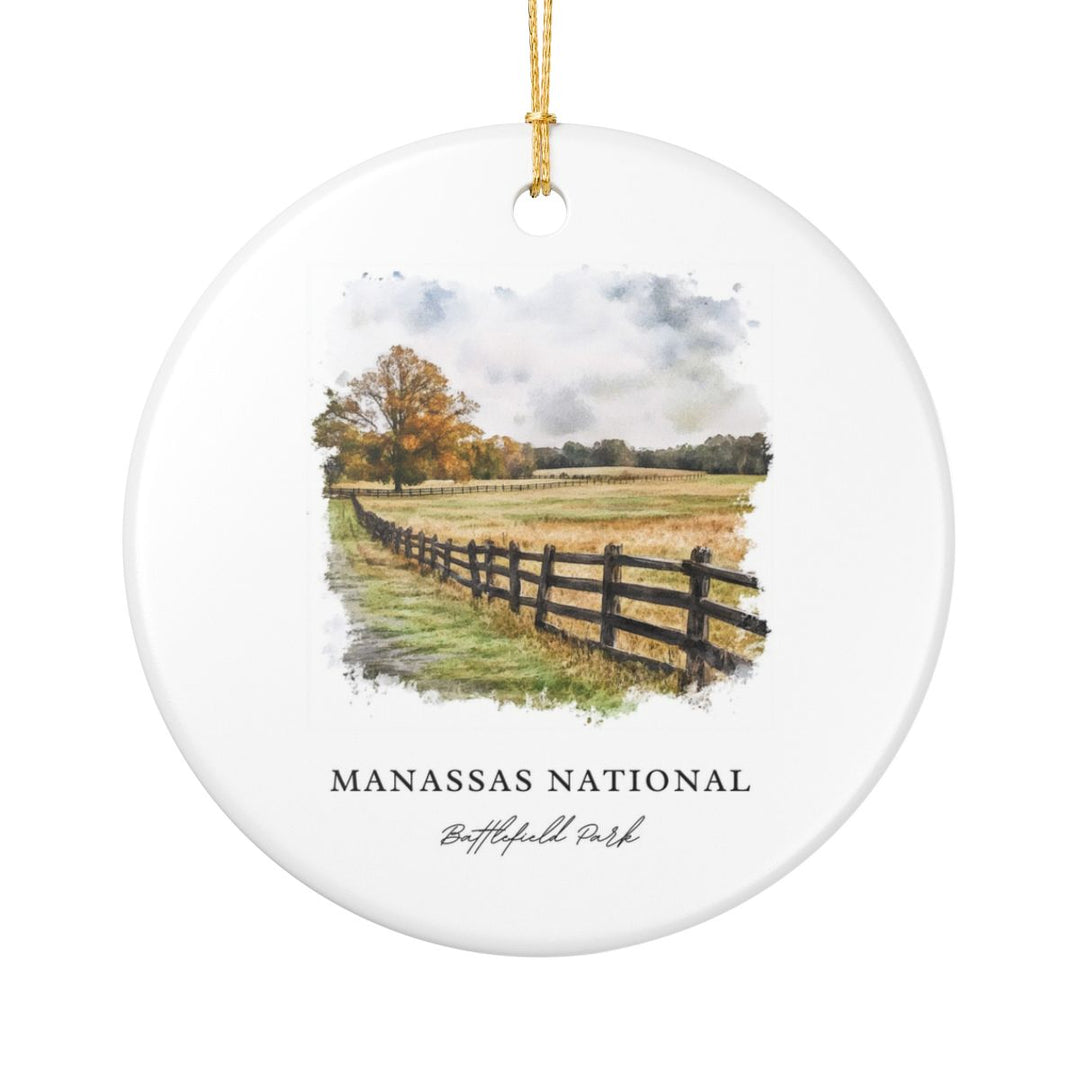 Manassas National Battlefield USA Ornament: Unique Manassas National Battlefield Souvenir, Manassas National Battlefield USA Xmas Decor