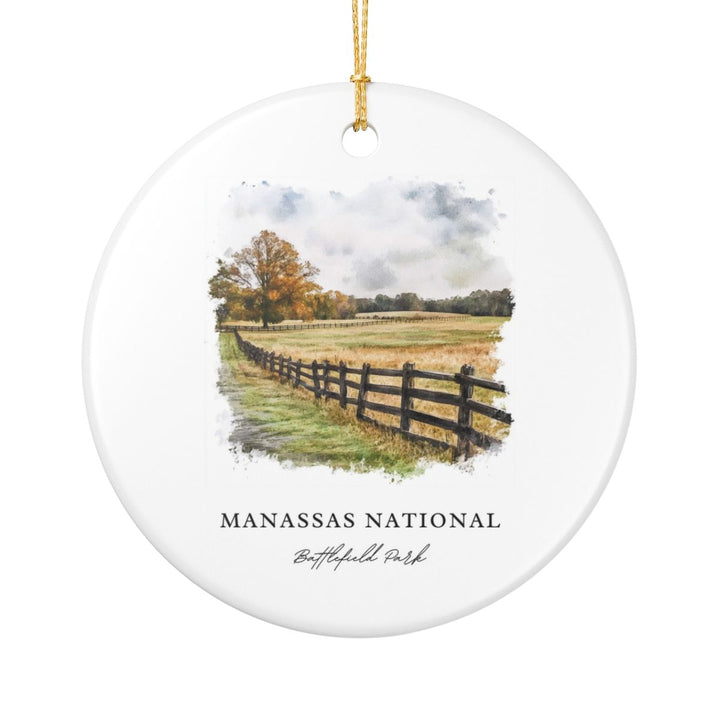 Manassas National Battlefield USA Ornament: Unique Manassas National Battlefield Souvenir, Manassas National Battlefield USA Xmas Decor