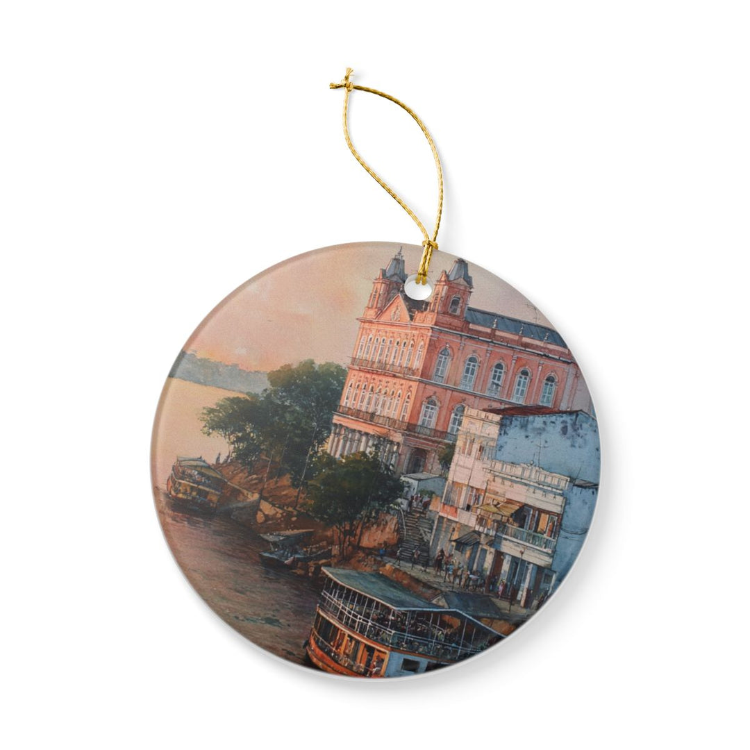 Manaus Brazil Ornament: Unique Manaus Souvenir, Manaus Brazil Xmas Decor, and Authentic Manaus Gift